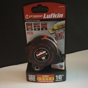 Crescent Lufkin Black and Red Tape Measure
